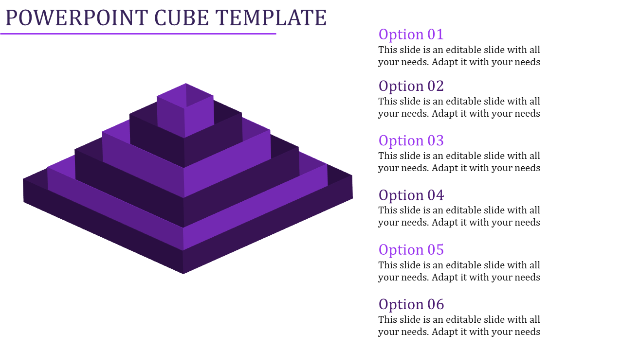 powerpoint cube template-Powerpoint Cube Template-6-Purple